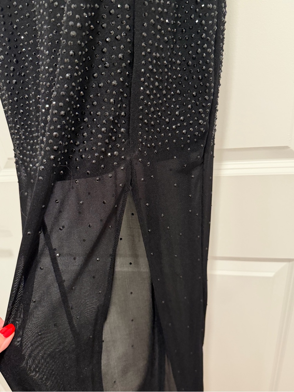 Windsor Elegant Black Beaded Bustier Evening Dress NWT - Picture 4 of 7